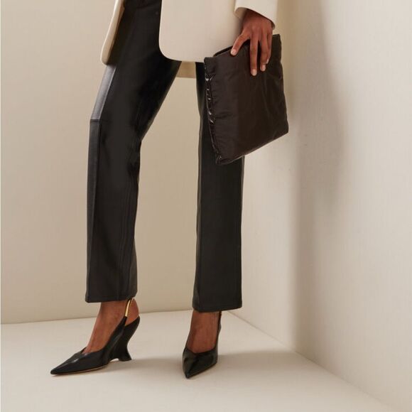 Bottega Veneta Punta 100 Leather Slingback Pumps size 37 - Picture 3 of 16